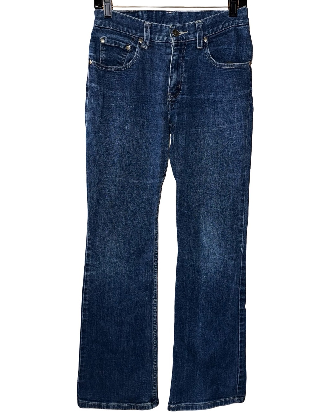 Vintage 90s Levi’s Silvertab bootcut jeans juniors sz 5 dark indigo wash